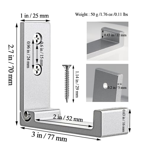 Folding Wall Hooks 2PCS Foldable Hooks Bearing Load 33lb (2 Count)