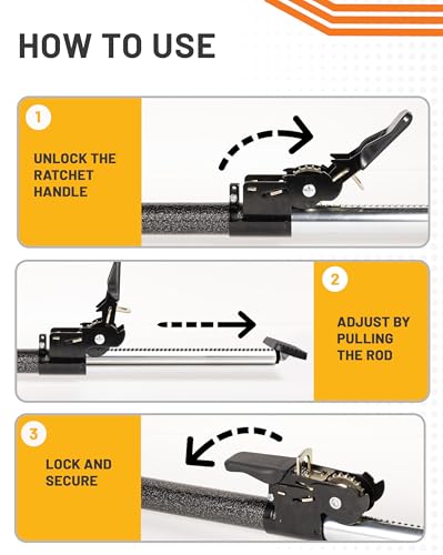 Ratcheting Cargo Bar 44" (2 Count)