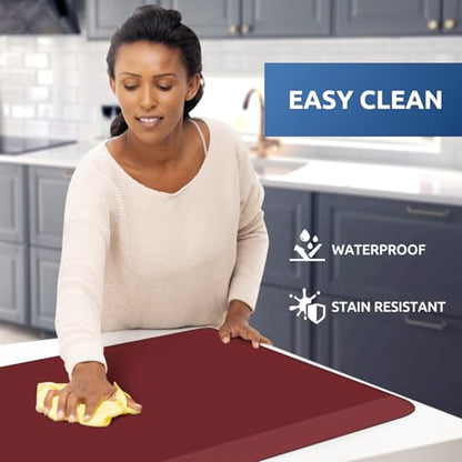 0.8" Thick Kitchen Mat Cushioned Anti Fatigue Rug Comfort Floor Mats