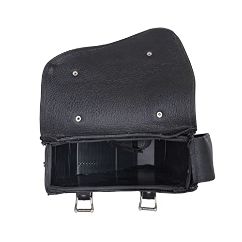 Premium Naked Leather Swing Arm Bag For Motorcycle Left Side Solo Bags Saddle Bags For Softails Choppers