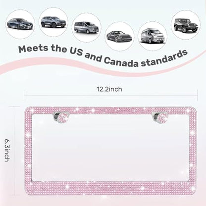 2 Pack License Plate Frames for Women