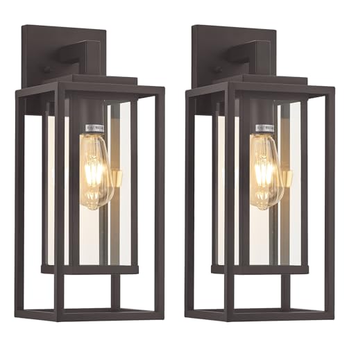 18" Outdoor Wall Light Fixtures Waterproofed Exterior Lantern W (2 Count)