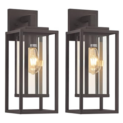 18" Outdoor Wall Light Fixtures Waterproofed Exterior Lantern W (2 Count)