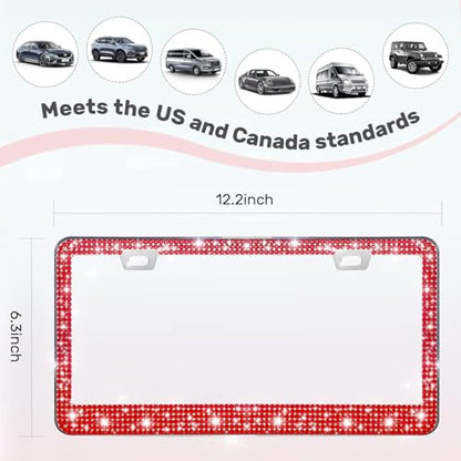 2 Pack License Plate Frames for Women