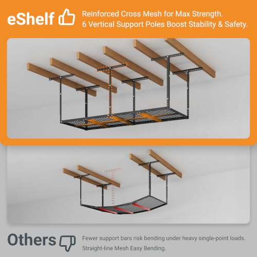 3x8ft Overhead Garage Storage Rack