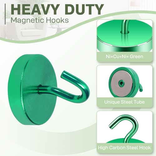 Magnetic Hooks Steel Tube Design for Cruise (10 Count)