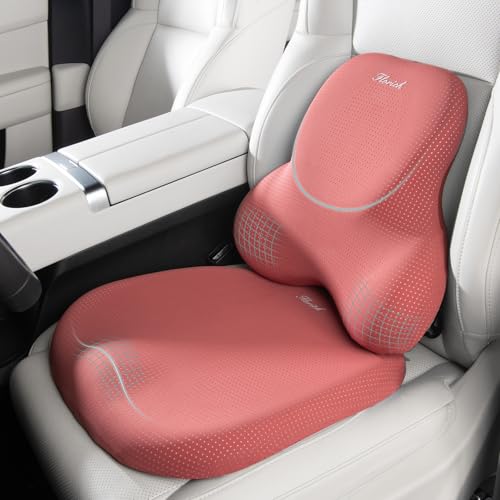 Car Seat Cushion and Lumbar Support Pillow for Office Chair Car