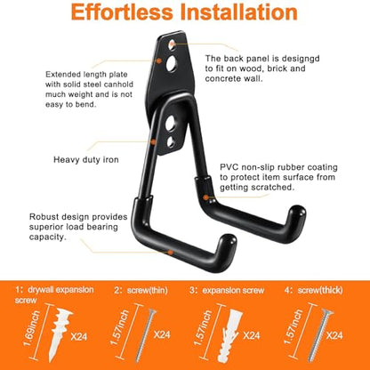 12 Pack Garage Hooks Heavy Duty