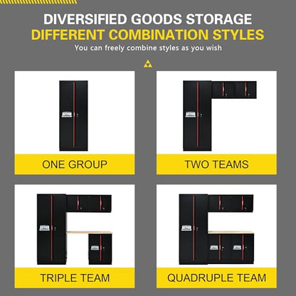 Pre Assembled Garage Storage Cabinet System (6 Count)