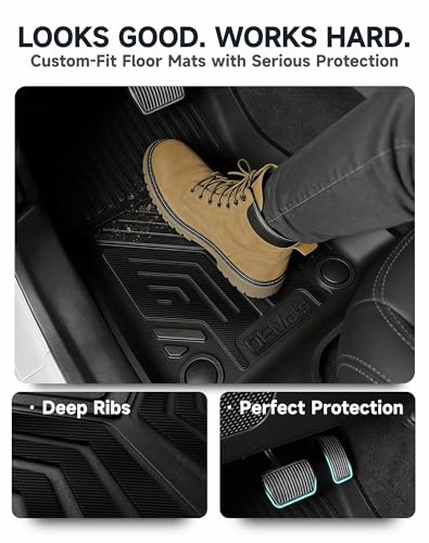 Premium Color TPE Floor Mats for Jeep Wrangler JL 2018