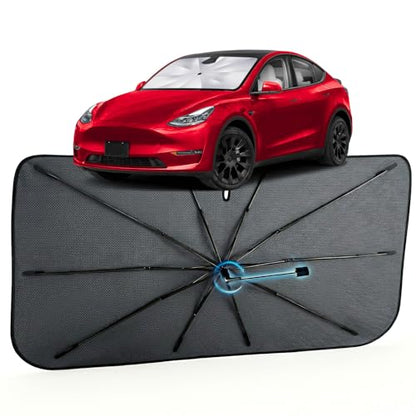 Car Windshield Sun Shade Umbrella for Tesla Model Y 2020