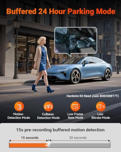 S1 Pro 60fps Dash Cam Front and Rear