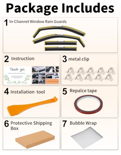 Window Visors Rain Guards for Chevy Tahoe