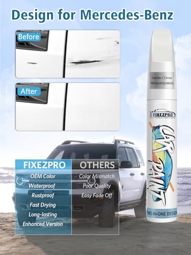 744 9744 Brilliant Silver Metallic Car Touch Up Paint for Mercedes