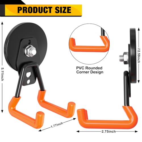 Heavy Duty Magnetic Hooks (2 Count)