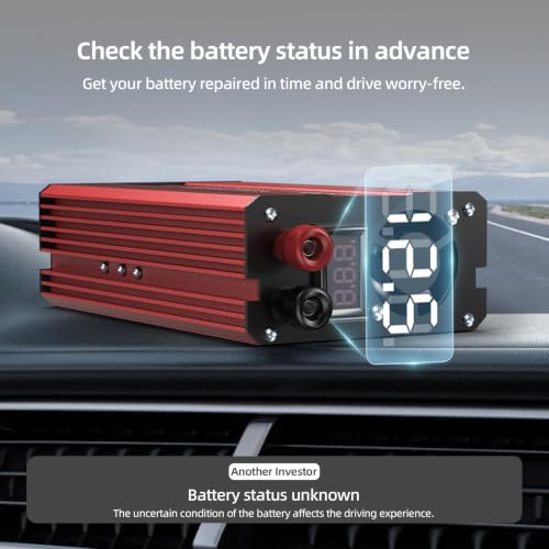 500W Power Inverter DC 12V to 110V AC Car Inverter with 2 x 3.1A USB Ports and Dual AC Outlet