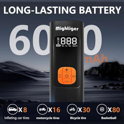 Tire Inflator Portable Air Compressor Cordless Automatic Air Pump