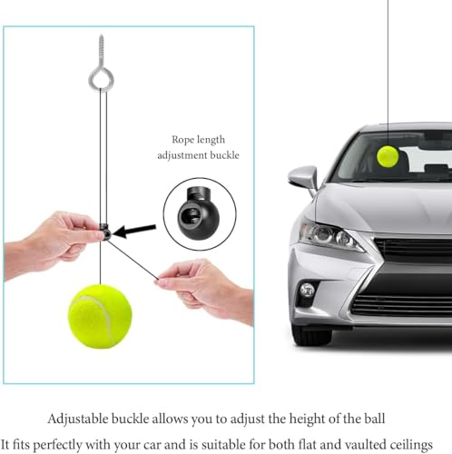 2PC Garage Parking Assistance Tennis Balls