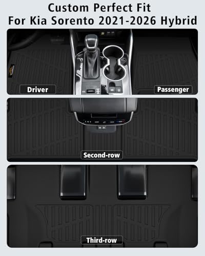 Floor Mats Fit for Kia Sorento Hybrid 2021 (160 Count)