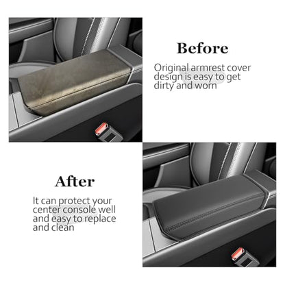 for 2025 2026 Tesla Model Y Armrest Cover for 2025 2026 Tesla Model Y Center Console Cover Tesla Model Y 2025 2026 Accessories Console Cushion 2025 2026 Model Y Seat Box Cover [Durable