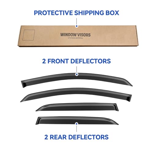 Window Visors Rain Guards for 2018 2019 2020 2021 2022 Ford EcoSport