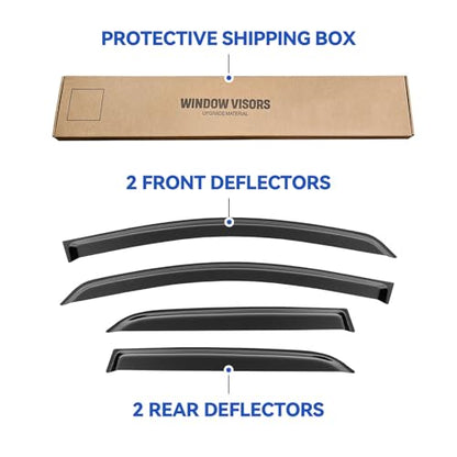 Window Visors Rain Guards for 2018 2019 2020 2021 2022 Ford EcoSport