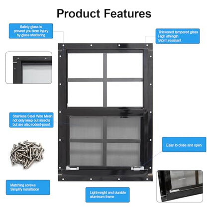 Upgraded Shed Windows 2 Pack (2 Count)