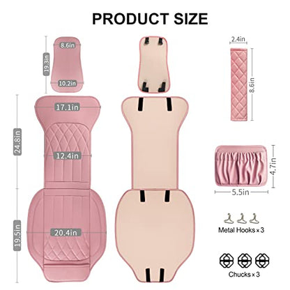 1 Pack Waterproof Front Car Seat Cover for Car Truck SUV Pink