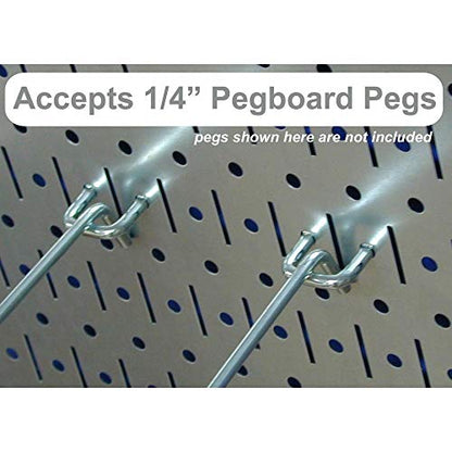 30-WRK-400WB Standard Workbench Metal Pegboard Tool Organizer,White/Black
