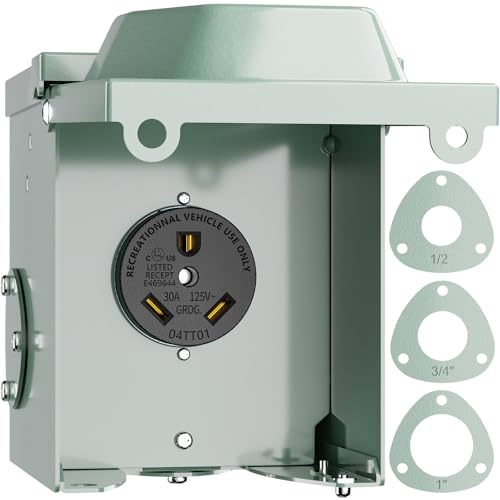 30 Amp RV Power Outlet Box