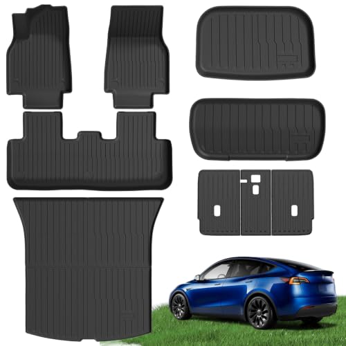 Floor Mats for 2026 2025 Tesla Model Y Premium & Performance (9 Count)