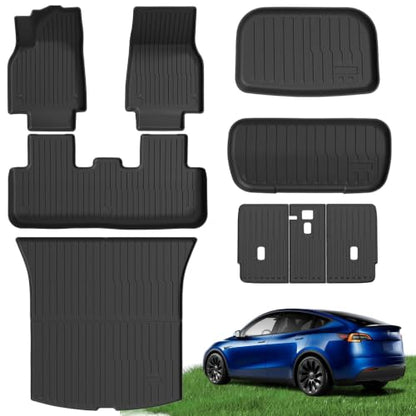 Floor Mats for 2026 2025 Tesla Model Y Premium & Performance (9 Count)