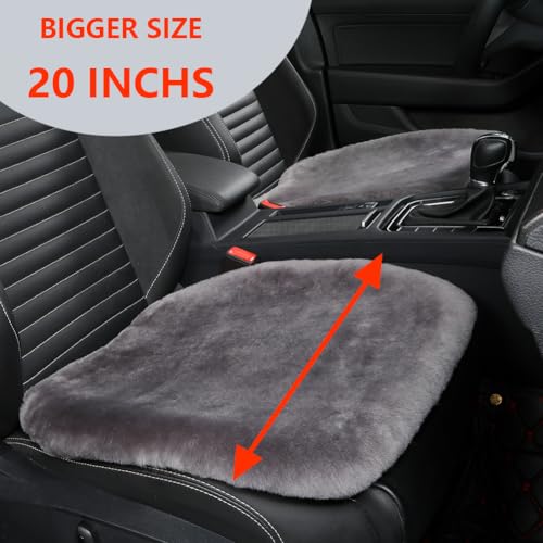 Genuine Sheepskin Car Seat Cover for Fuzzy Soft Fur Wool Cushion