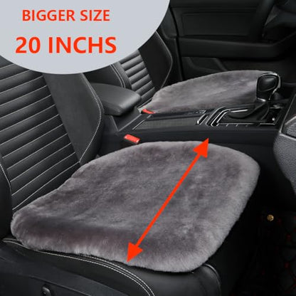 Genuine Sheepskin Car Seat Cover for Fuzzy Soft Fur Wool Cushion