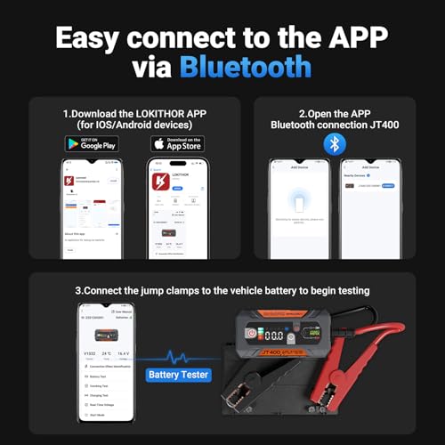 JT400 2500A Portable Jump Starter with 100