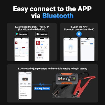 JT400 2500A Portable Jump Starter with 100