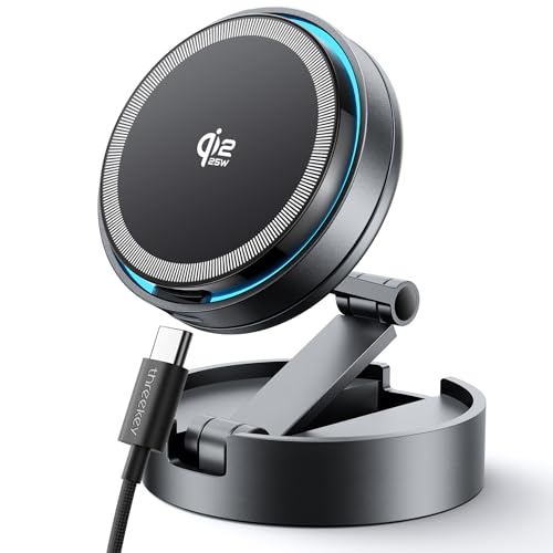Magnetic Car Mount Charger Lite Qi2 25W Charging with Cooling Fan