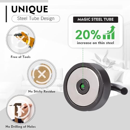 Magnetic Hooks Steel Tube Design for Cruise (10 Count)