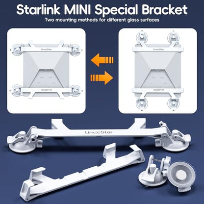 Linkoostar for Starlink Mini Sunroof Suction Cup Mount