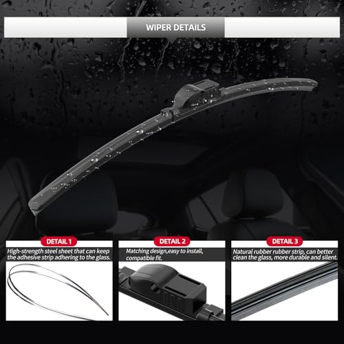 Front Windshield Wipers for BMW 5 Series 2011