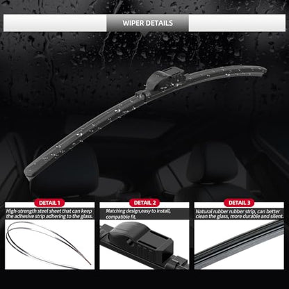 Front Windshield Wipers for BMW 6 Series 2011