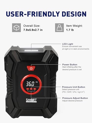 Portable Tire Inflator for Car