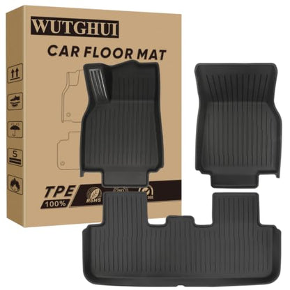 TPE Floor Mats fit for Tesla Model All Weather TPE Cargo Liner Cargo Trunk Accessories and Cargo Trunk Mats Front Rear Cargo Mat Full Set