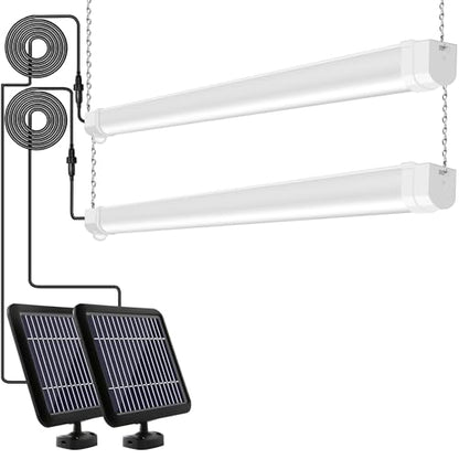 Solar Powered Shop Light with Motion Sensor (2 Count)