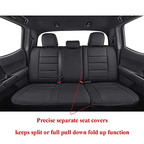 Tacoma Leather Car Seat Covers Custom Fit for Toyota Tacoma 2012 2013 2014 2015