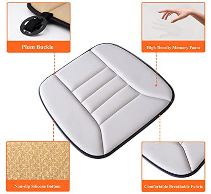 Memory Foam Car Seat Cushion for Driver and Office Chair Comfort