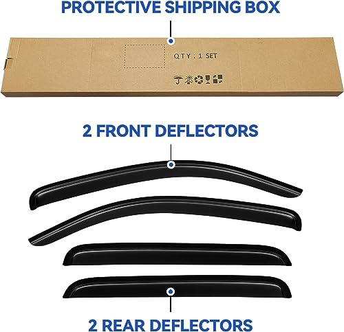 Window Visors Rain Guards for 2005 (4 Count)