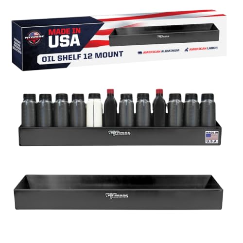 443BK Oil Shelf 12 Quart Bottle Holder Storage Organizer Caddy 32"