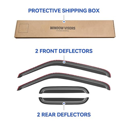 in Channel Window Visors Rain Guards for 1993