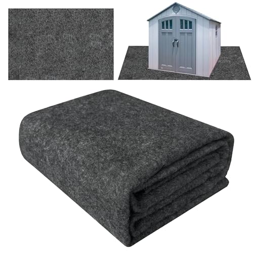 6x8.2 FT Outdoor Storage Shed Mat Waterproof Tent Floor Mat Gray